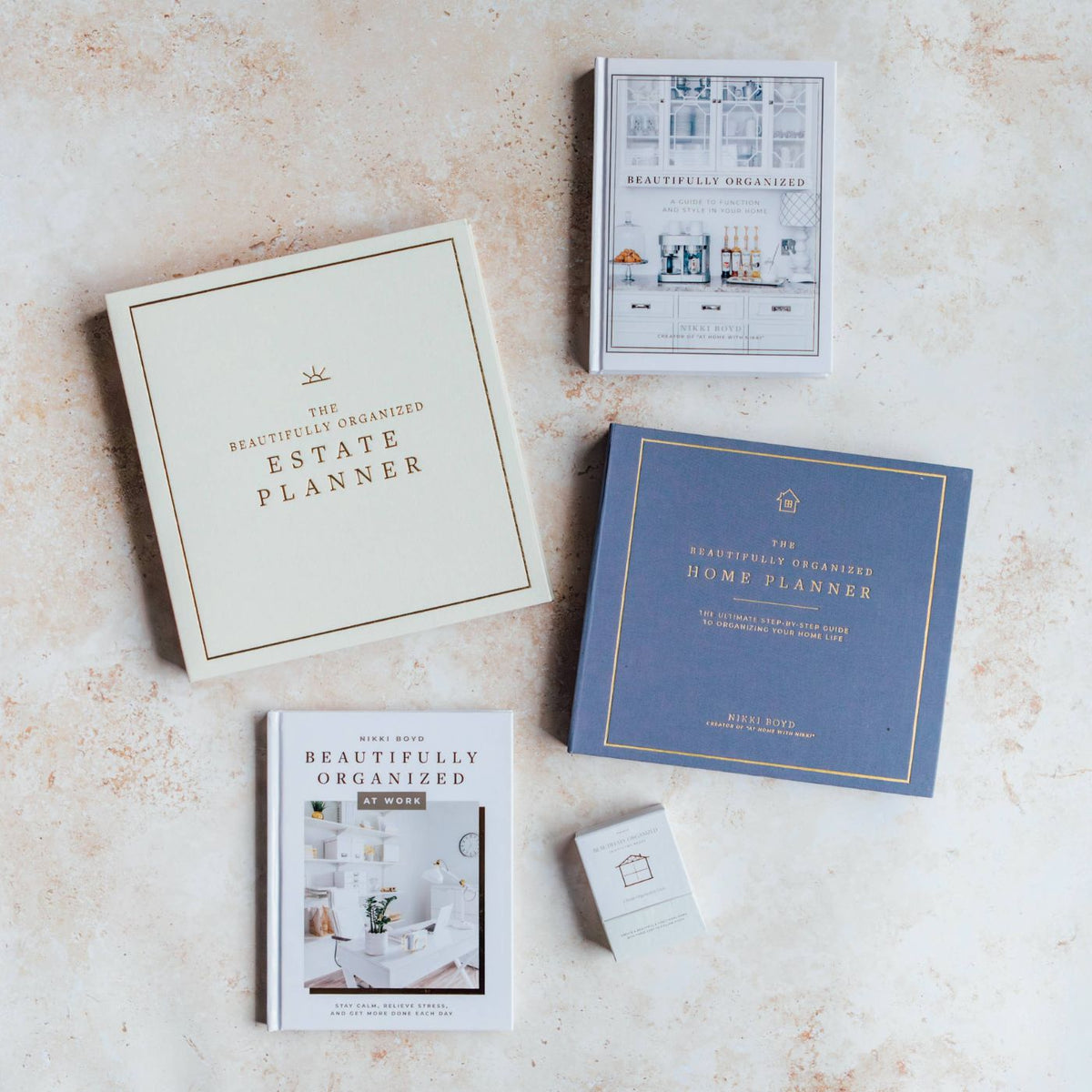 Beautifully Organized card deck for organizing and spring cleaning