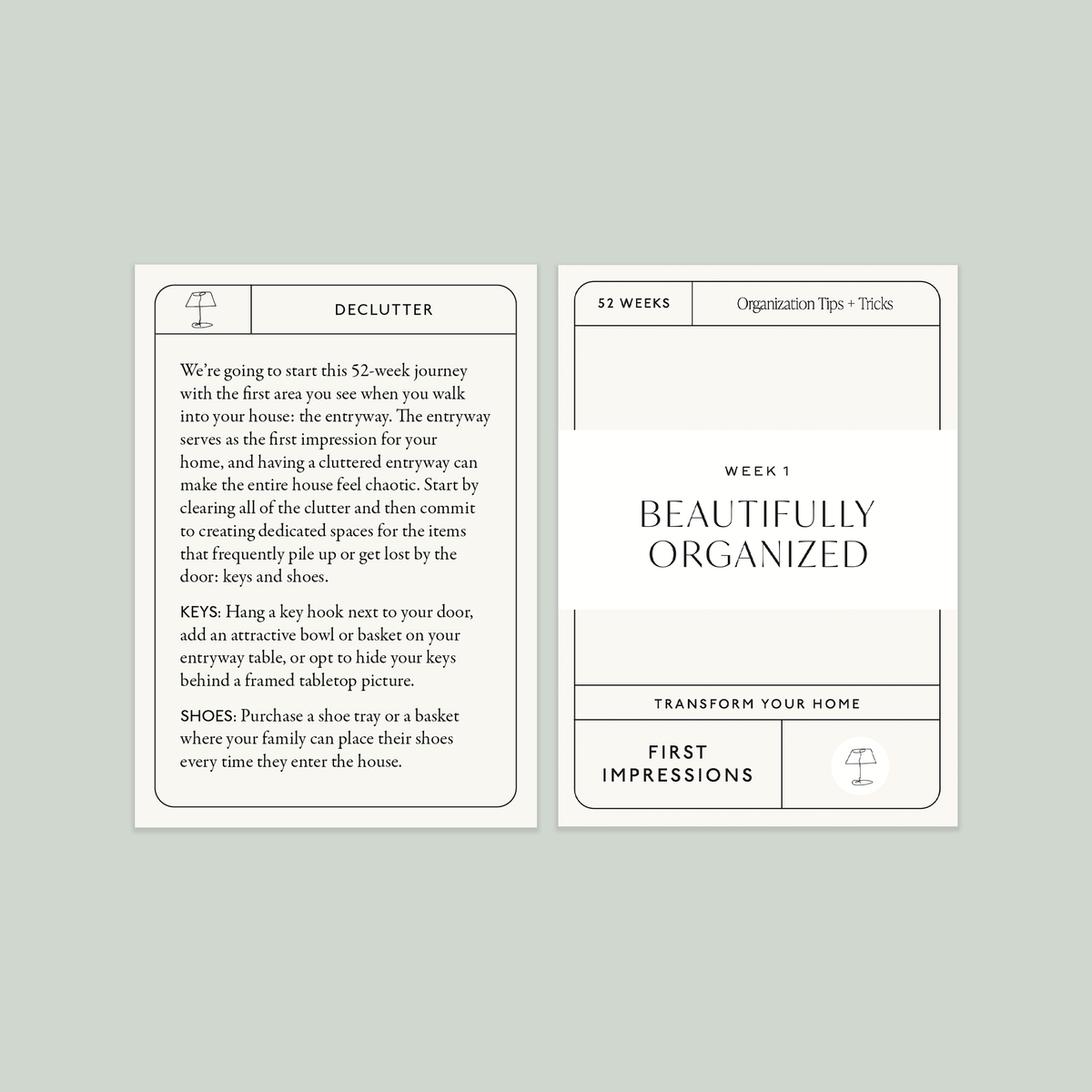 Nikki Boyd Beautifully Organized in 52 Weeks cards