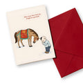 Bowing Horse 馬至喜臨拜年卡 Greeting Card