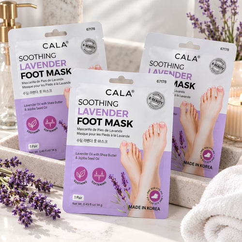 CALA moisturizing foot mask booties for dry feet
