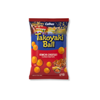 Calbee Takoyaki Ball Kimchi Cheese corn puffs snack bag