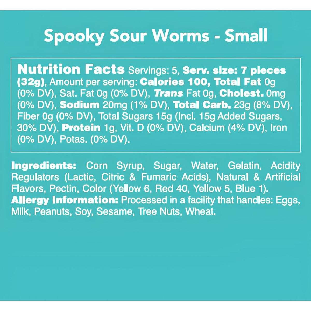 Black Cherry Orange and Lemon sour gummy worms for Halloween