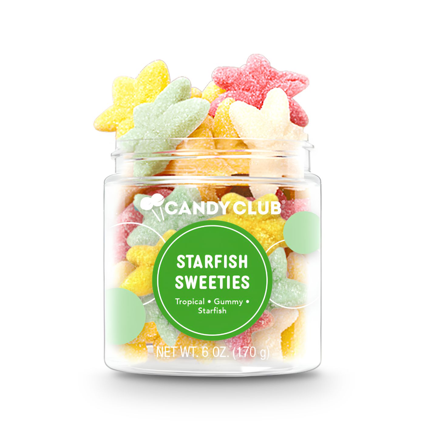 Starfish shaped gummy candy