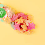 Tropical fruit gummy starfish