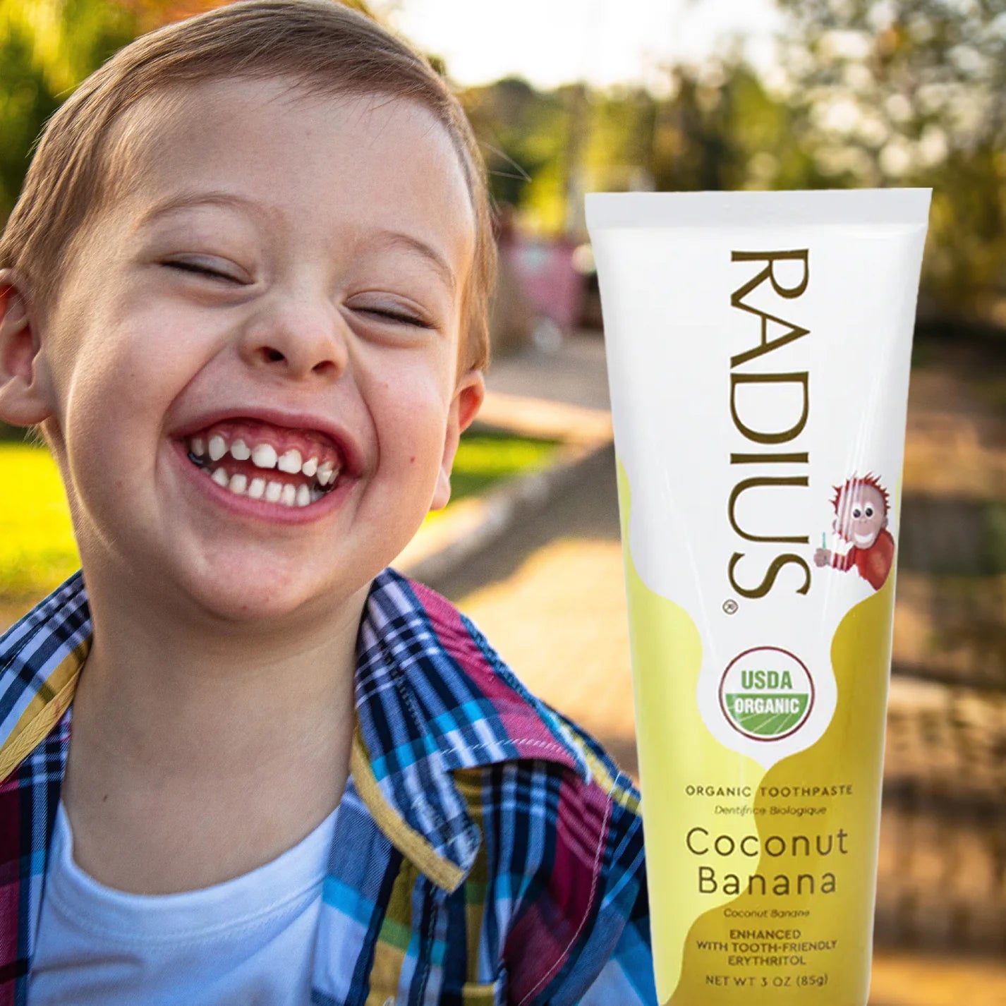Radius Usda Organic Children's Coconut Banana Toothpaste, 6mo+, 3oz