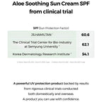 Aloe soothing sun cream spf uv protection 