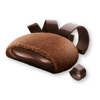Close-up of Grisbi cookie with chocolate center