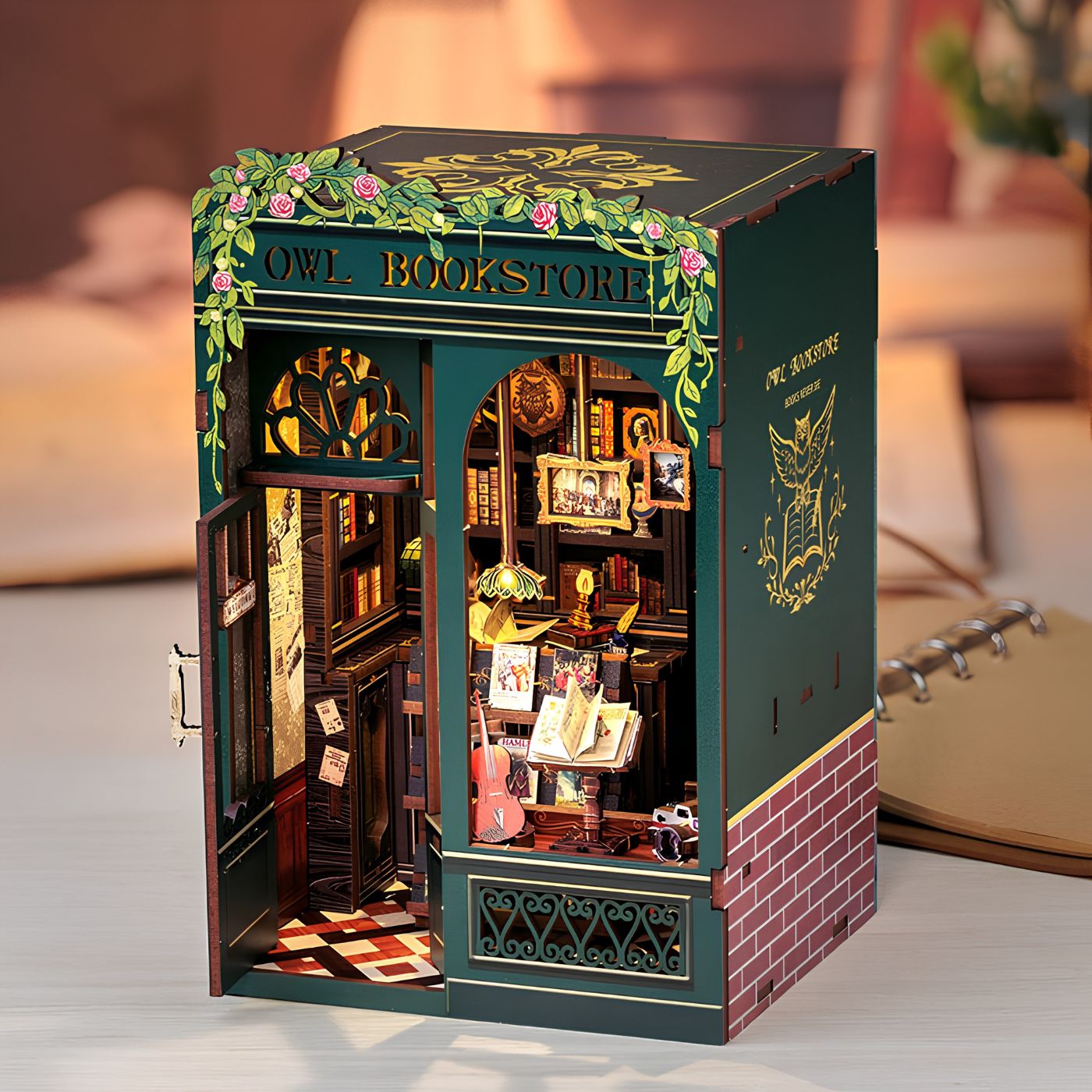 DIY Owl Bookstore book nook kit