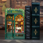 Wooden DIY book nook for bookshelf