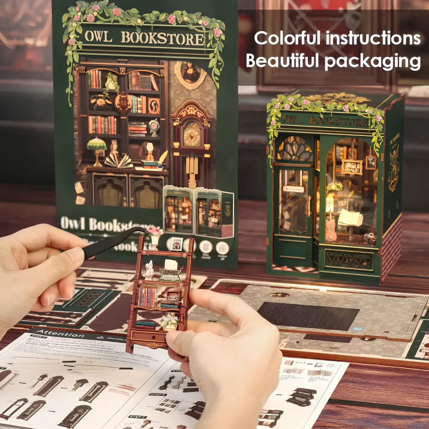 Owl Bookstore miniature craft kit