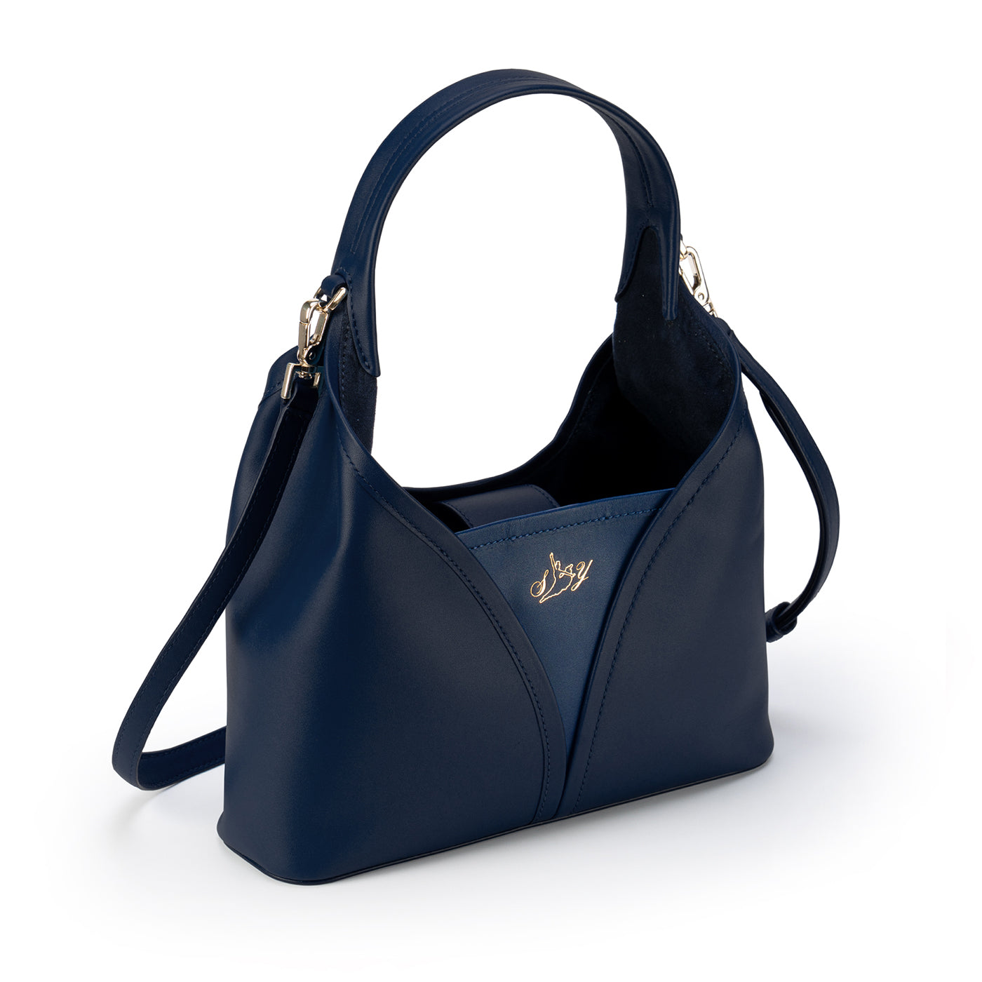 Hanfu Crossbody Bag - Navy Side - Shen Yun Collections