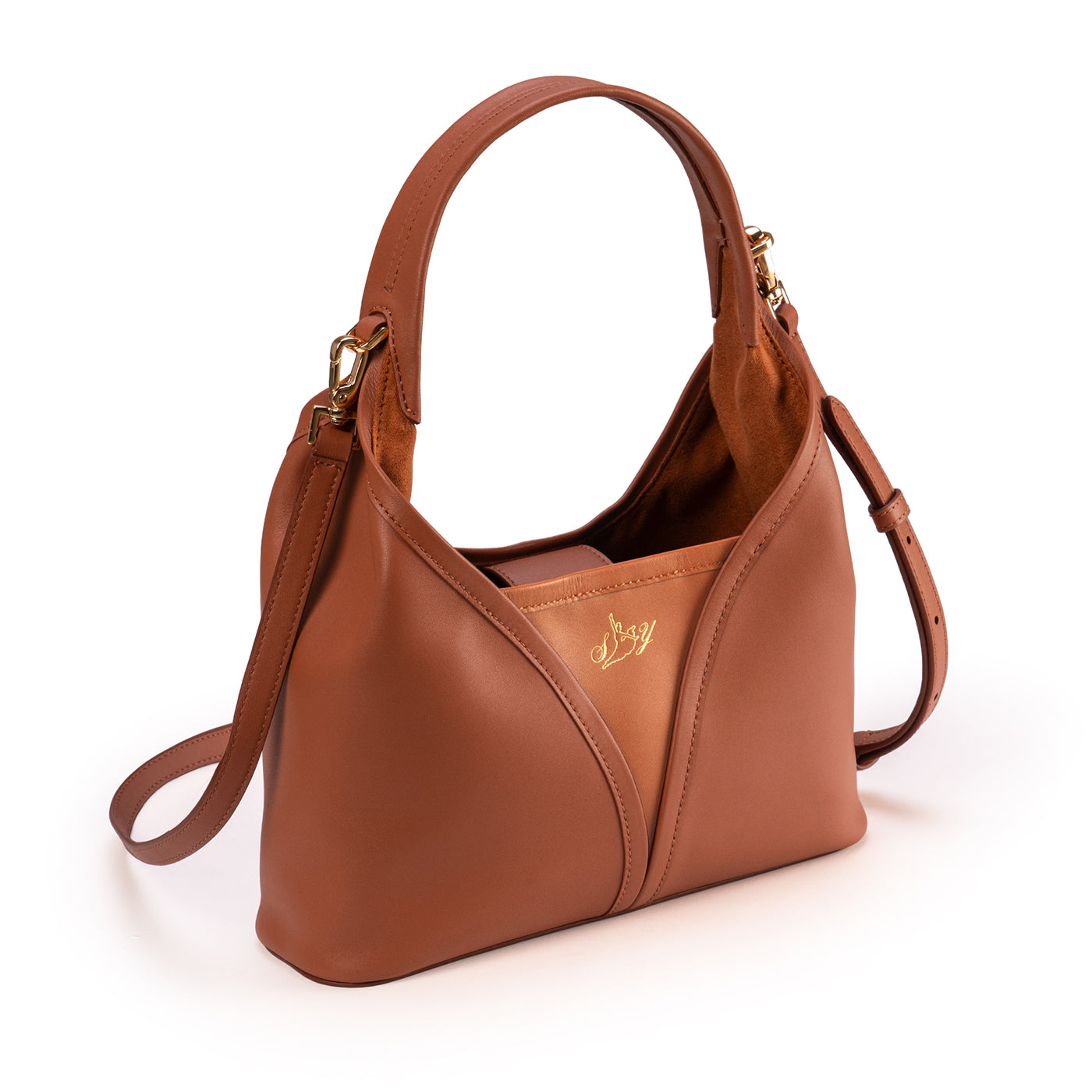 Hanfu Crossbody Bag - Brown Side - Shen Yun Collections