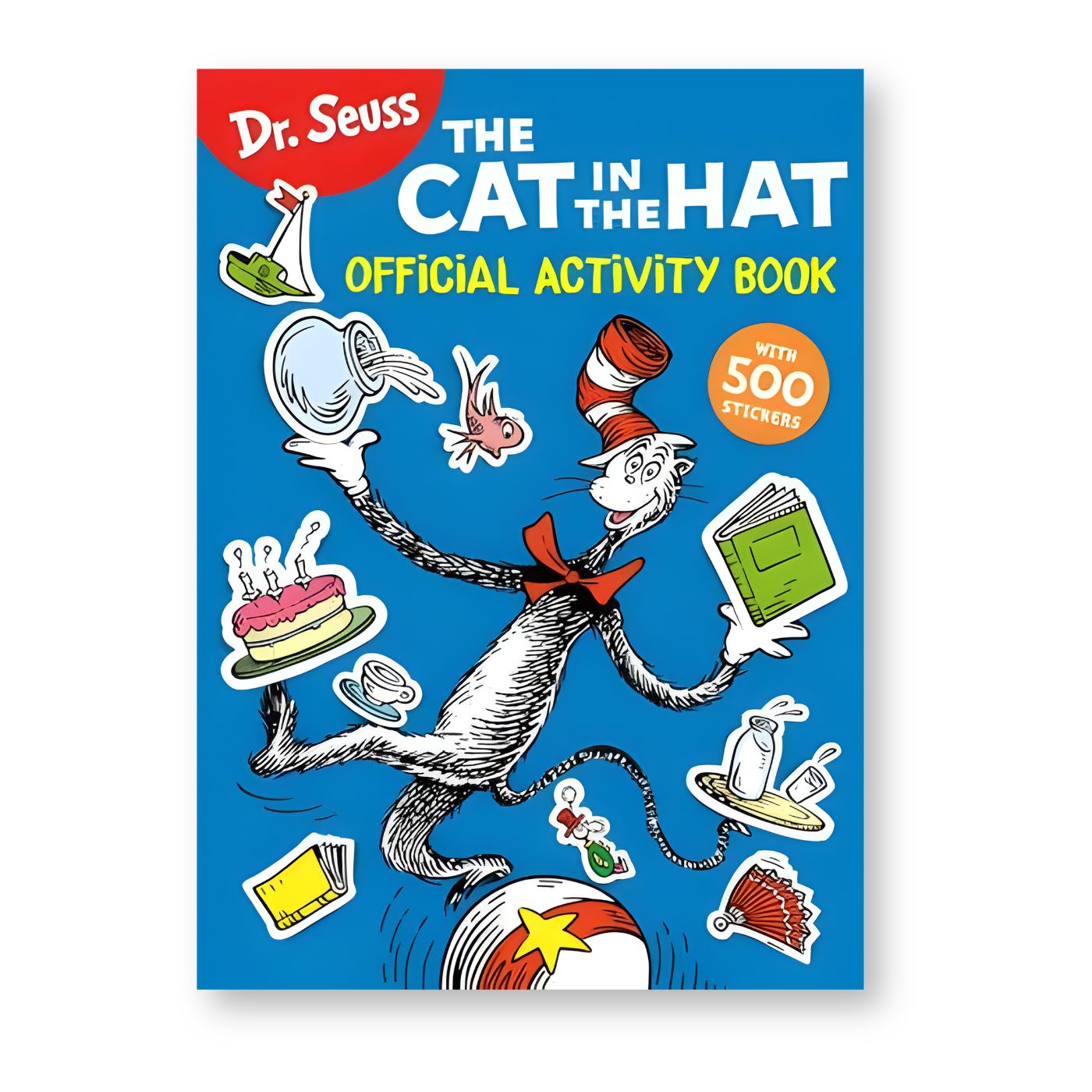 Cat in the Hat activity book with stickers