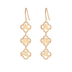 Zhen Shan Ren Words Dangle Earrings Vertical Style - Shen Yun Collections
