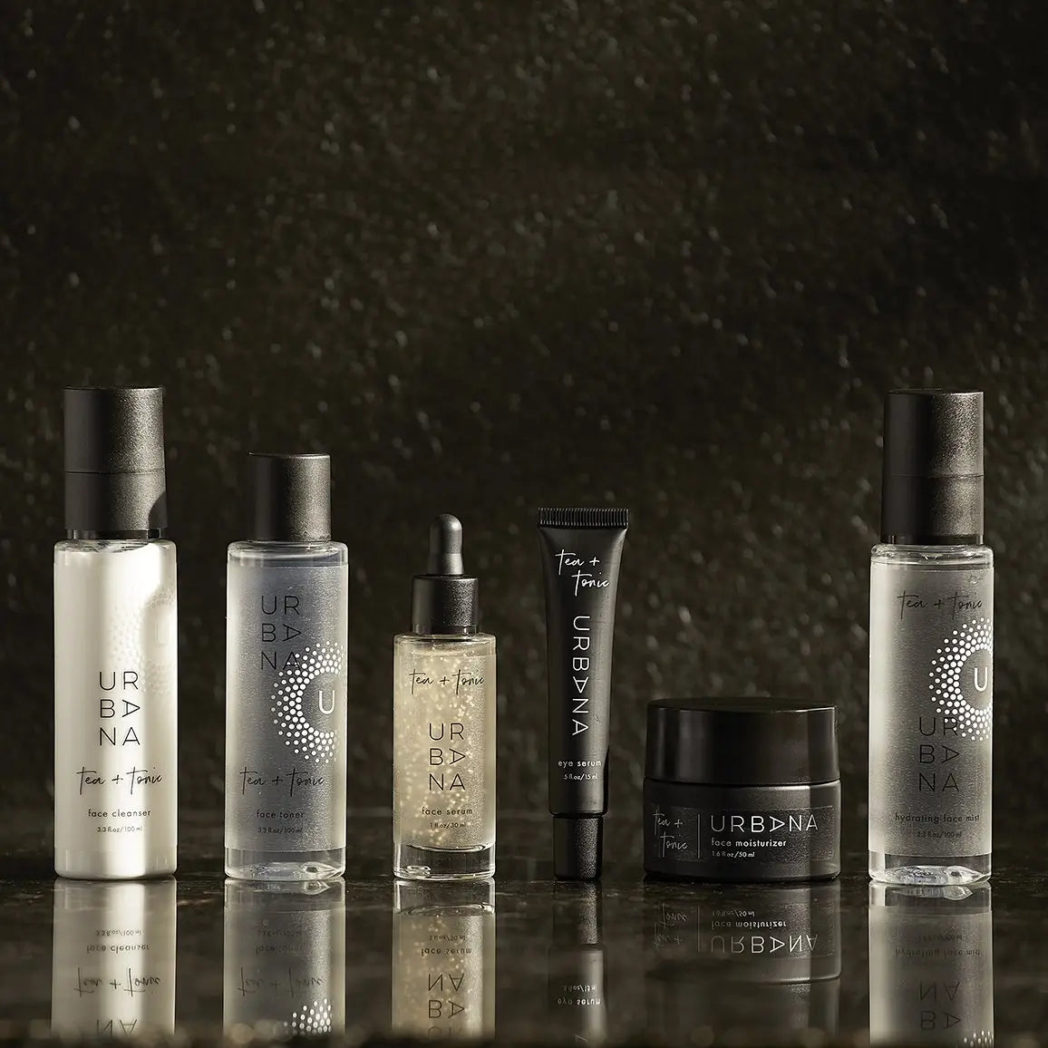 European Soaps Tea + Tonic skincare collection with hydrating mist and toner