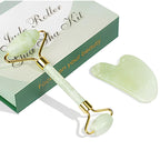 Facial roller and gua sha gift box in Tea Green