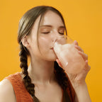 Grapefruit and hibiscus flower kombucha tea iced