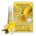 Lemon and chrysanthemum flower kombucha tea