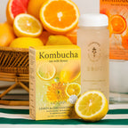 Floral kombucha tea with chrysanthemum