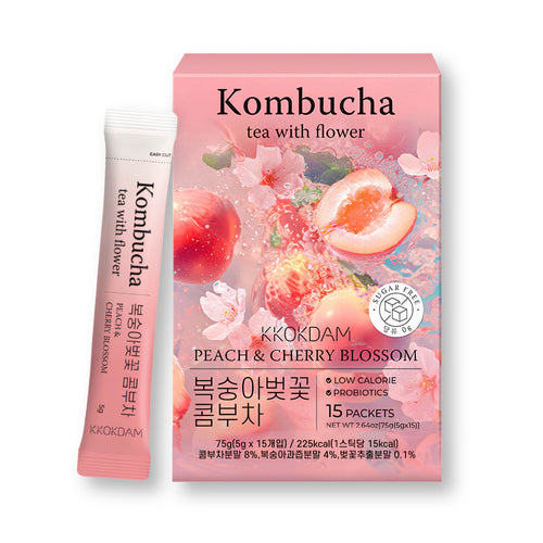 Peach flower kombucha powder made in Korea