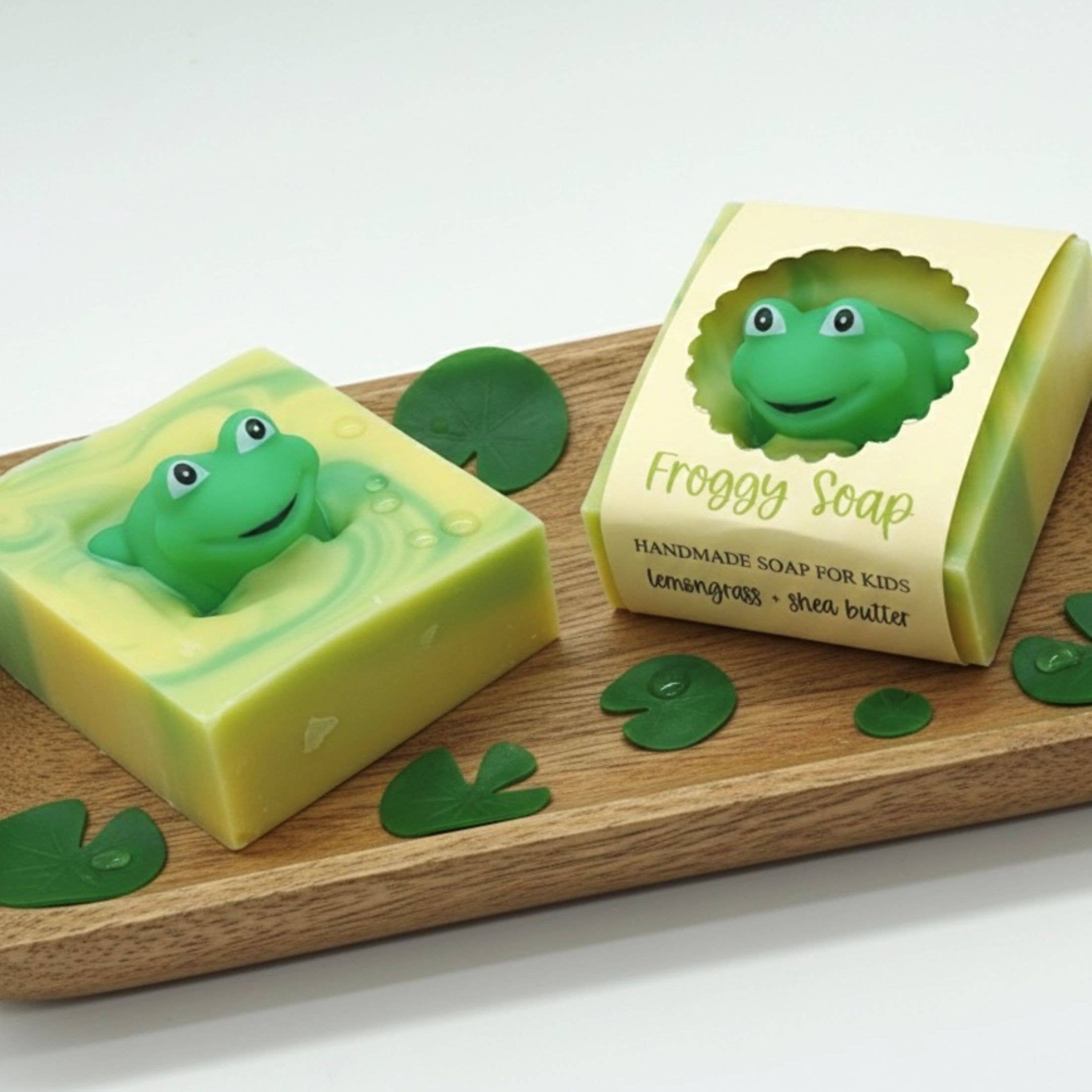 Kids novelty bath soap frog surprise