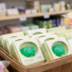 Soap bar for kids with hidden frog