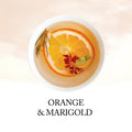 Orange marigold rosemary tea