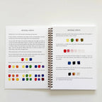 Spiral bound watercolor workbook fruit theme with instructions 2