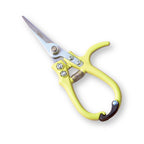 Modern gardening shears with ergonomic handle chartreuse
