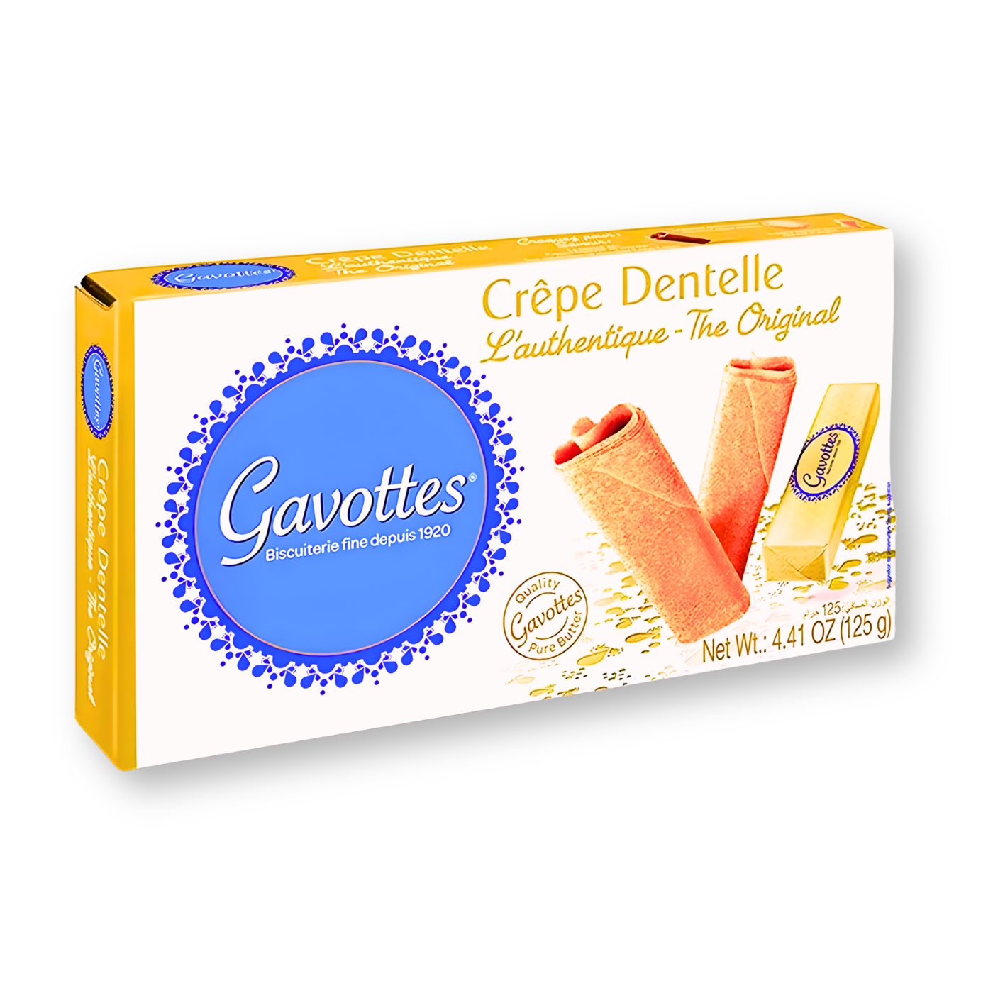 Gavottes crispy crepe dentelle cookies box