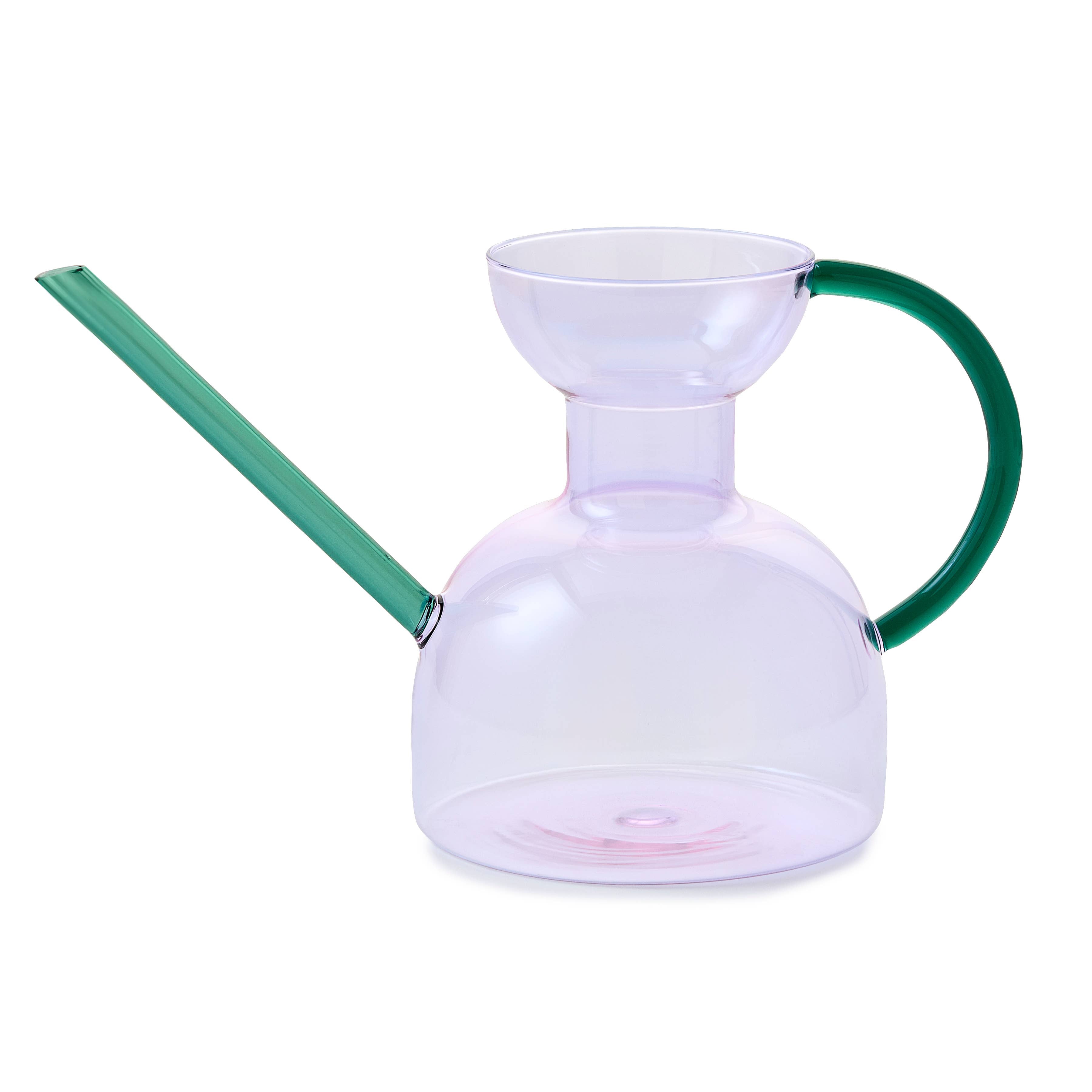 Modern watering can with long spout purple