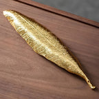 Golden leaf incense holder back