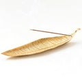 Golden leaf incense holder
