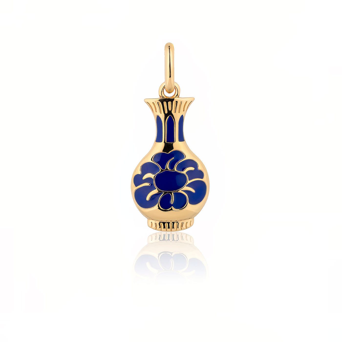 Porcelain Grace Charm Gold