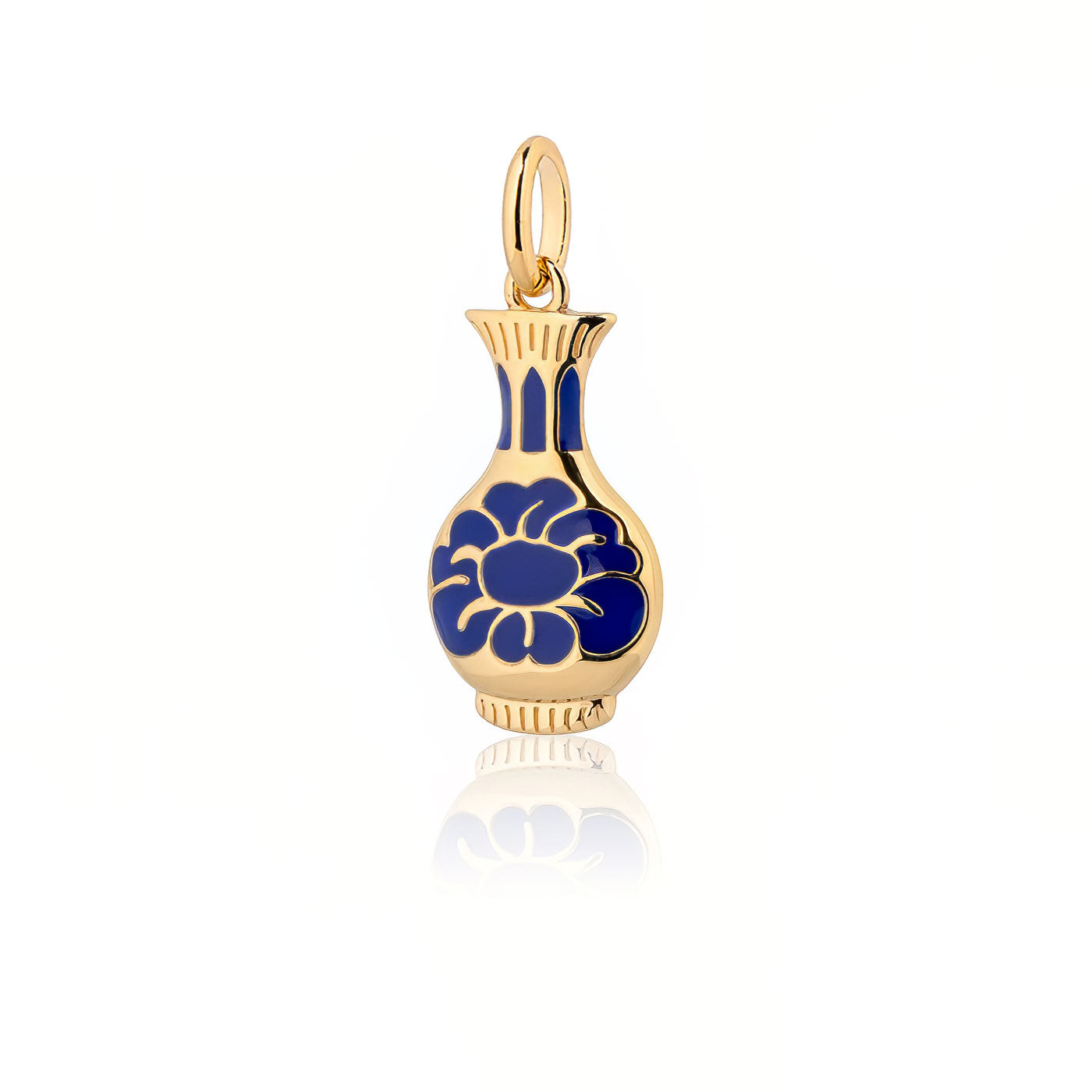 Porcelain Grace Charm Gold
