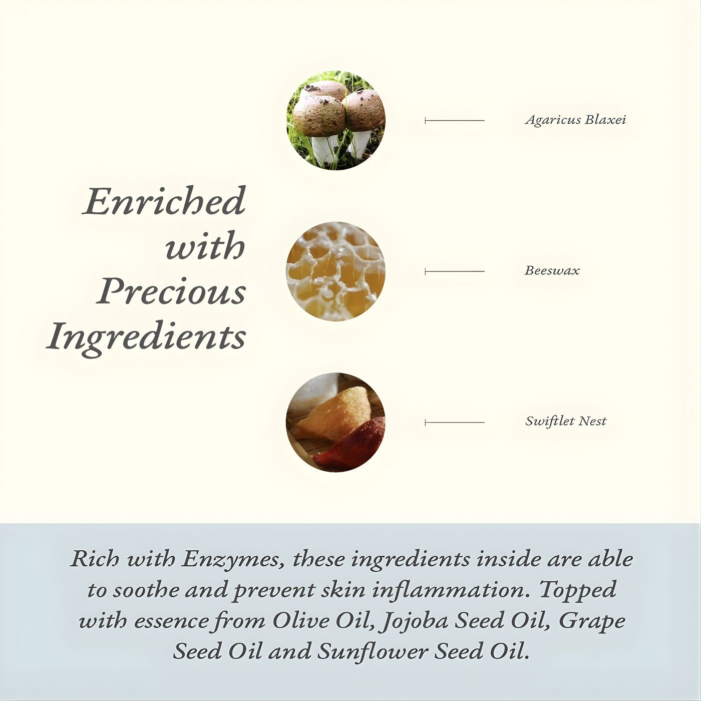 Botanical renewal cream styled with prescious ingredients