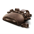 Close-up of Grisbi biscuit with espresso cream center