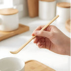 Natural bamboo scraping spoon size comparison