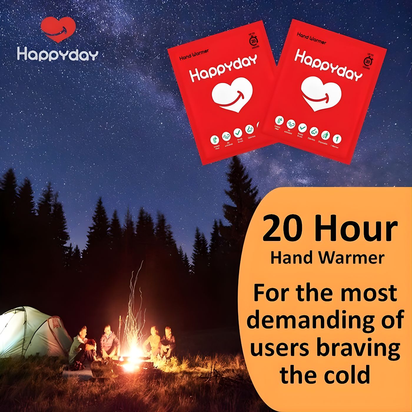 HappyDay Hand Warmer / Single use 20 Hours