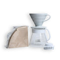 Hario V60 Ceramic Pour Over Coffee 02 Set White