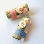 Sage sticks for cleansing with straw flowers