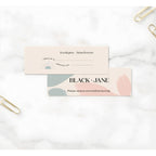 White selenite crystal on smudge stick packaging