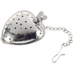 Heart-shaped stainless steel loose leaf tea infuser