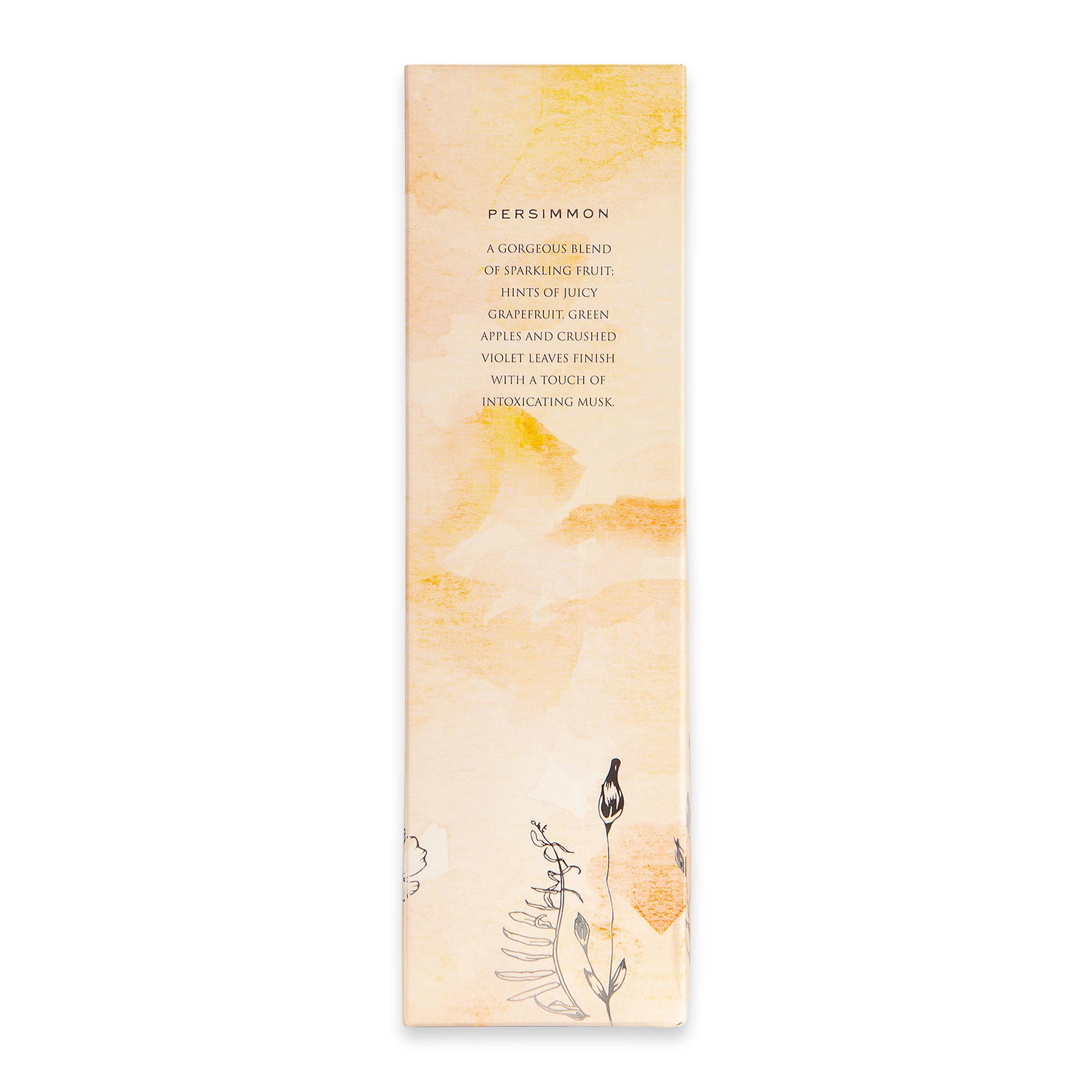 Persimmon reed diffuser packaging
