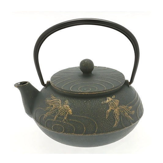 Iwachu Bronze Goldfish Cast Iron Teapot – Japanese Tetsubin 0.65L (22 oz)