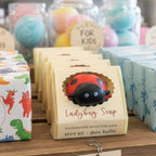Kids novelty bath soap ladybug surprise