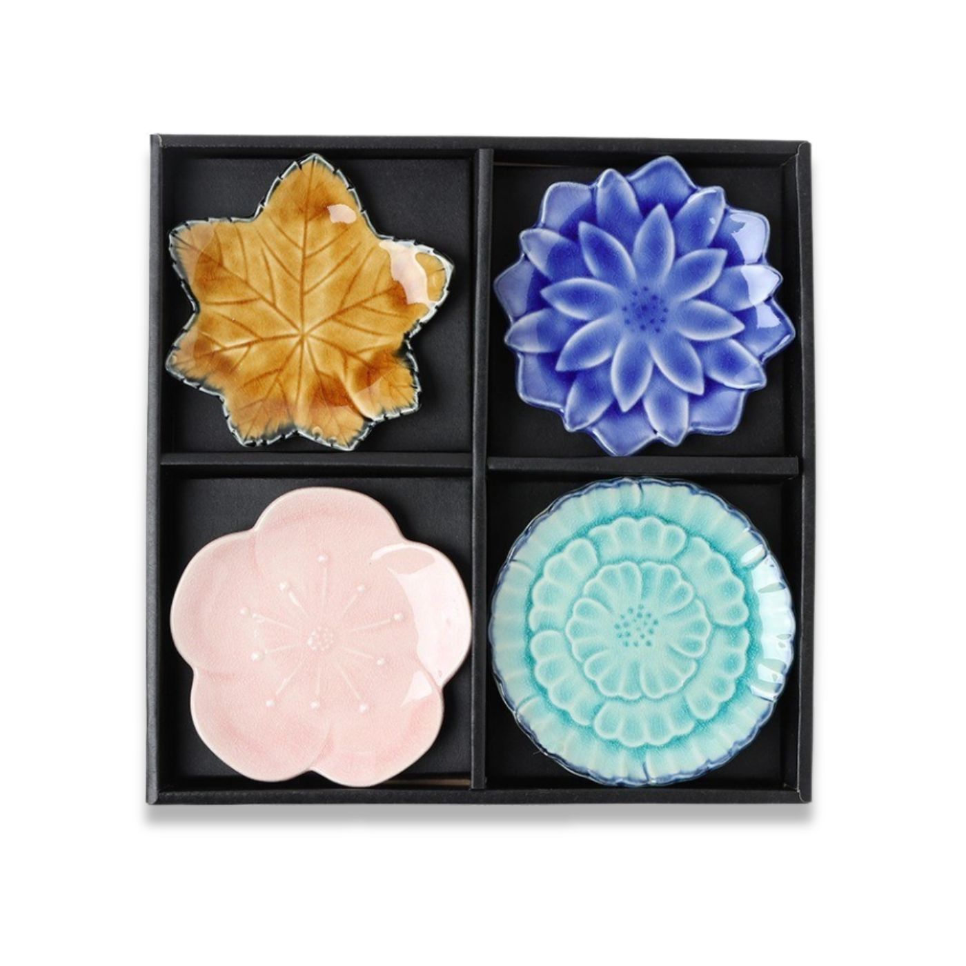 Leaf & Flower Plate Set (4.75")