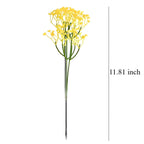 Faux gypsophila flowers for vase size
