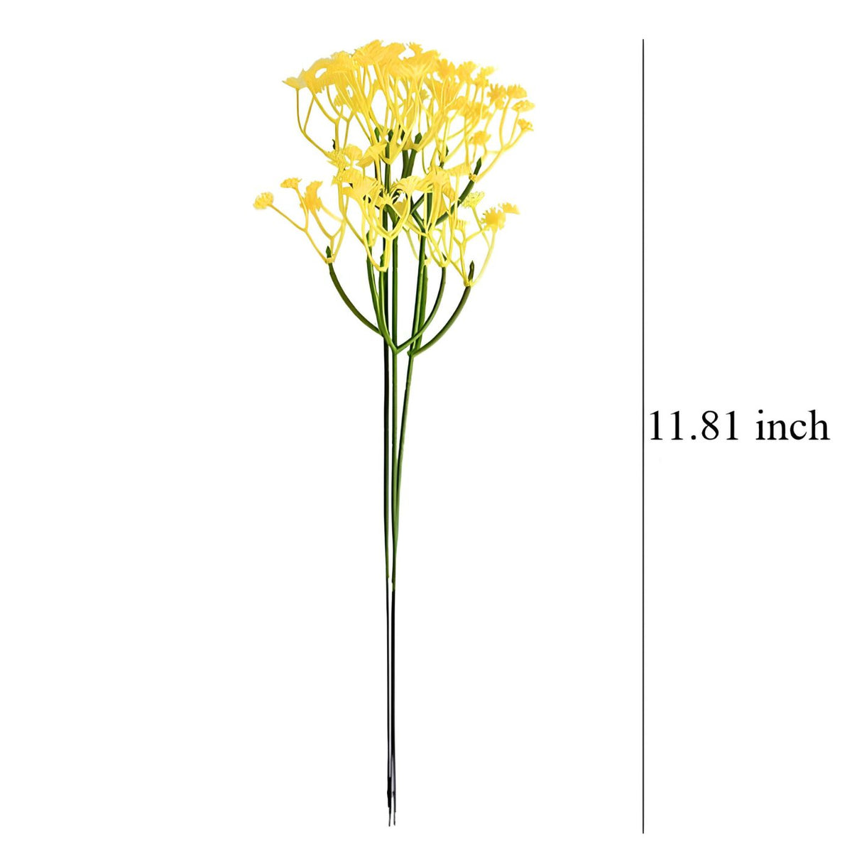 Faux gypsophila flowers for vase size