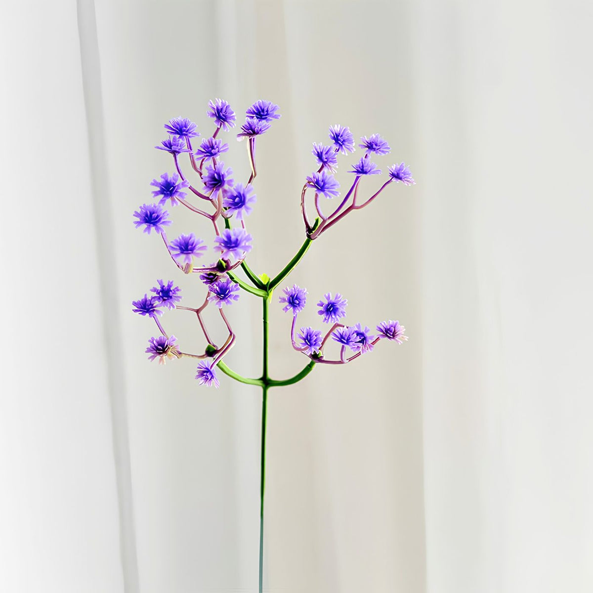 Realistic baby's breath floral décor purple